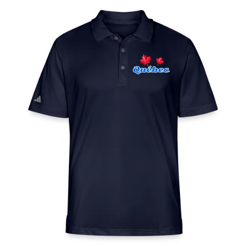 Québec with two red maple leaves - Adidas Performance Polo
