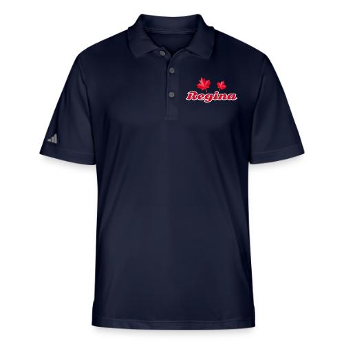 Regina with two red maple leaves - Adidas Performance Polo