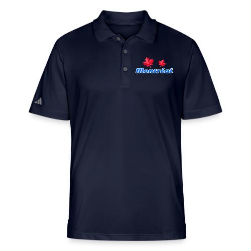 Montréal with two red maple leaves - Adidas Performance Polo