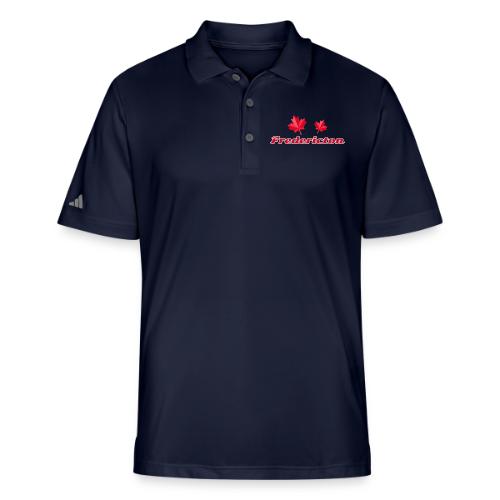 Fredericton with two red maple leaves - Adidas Performance Polo