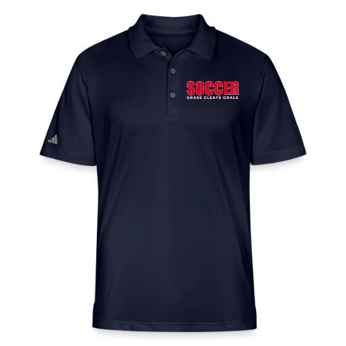 Soccer Grass Cleats Goals Typography Design - Adidas Performance Polo