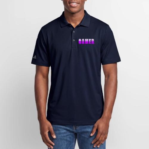 Gamer Purple Glossy Collegiate Design - Adidas Performance Polo