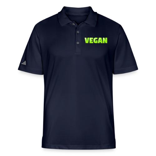 Vegan Bold Green Typography Design - Adidas Performance Polo