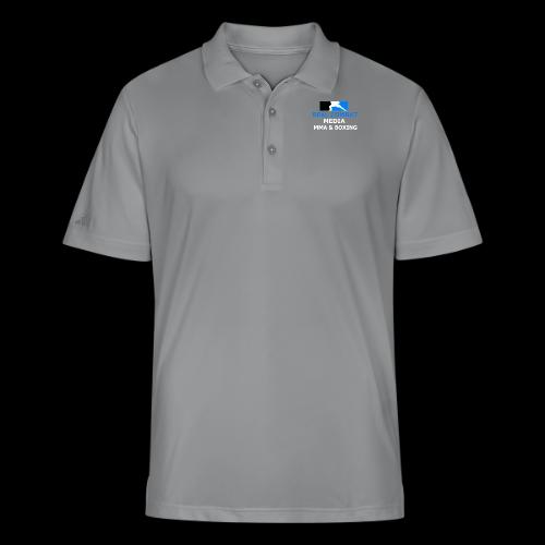 RCM MMA & BOXING Light Blue White Text - Adidas Performance Polo