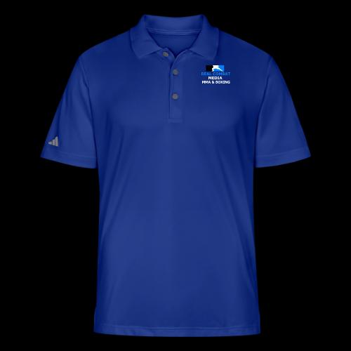 RCM MMA & BOXING Light Blue White Text - Adidas Performance Polo