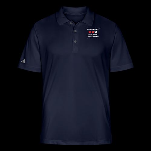 Video Games Ruined My Life (2 Hearts Left) - Adidas Performance Polo