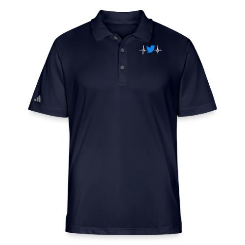 Social Media Heartbeat Blue Bird Graphic - Adidas Performance Polo