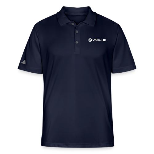White Horizontal Logo - Adidas Performance Polo