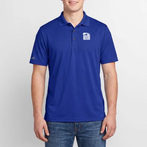 Single Vertical white2 - Adidas Performance Polo