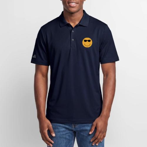 Orange Face with Sunglasses - Adidas Performance Polo
