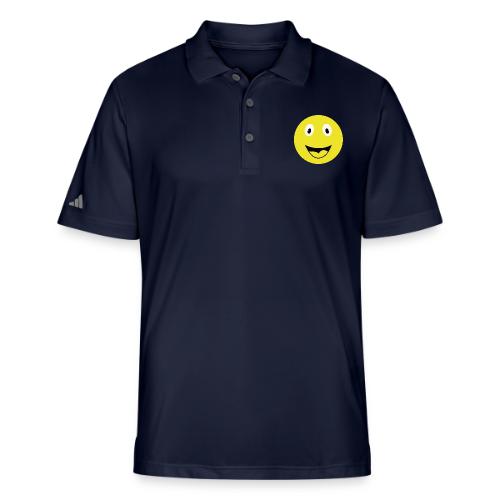 Yellow Happy Face Print - Adidas Performance Polo