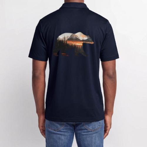 Canada Bear: fiery tones - Adidas Performance Polo