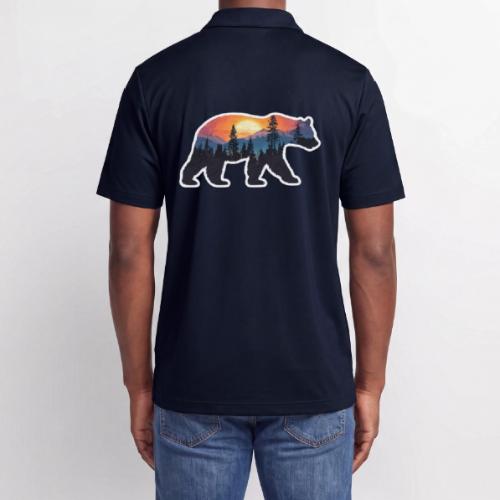 Mountain Spirit Bear - Adidas Performance Polo