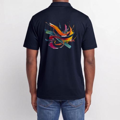 Colorful Waves - Adidas Performance Polo