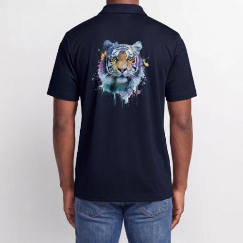 Splash-Art Tiger Face - Adidas Performance Polo