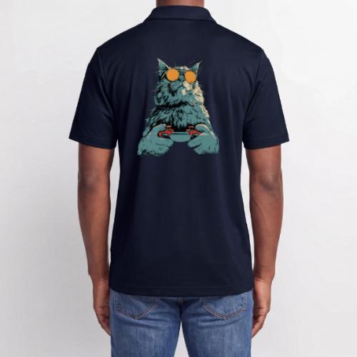 Cat: Fluff Mode On - Adidas Performance Polo
