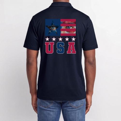 Stars and Vision USA - Adidas Performance Polo