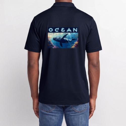Ocean: Majestic Deep - Adidas Performance Polo