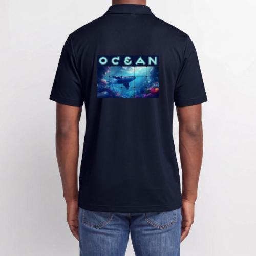 Ocean: Whale’s Path - Adidas Performance Polo
