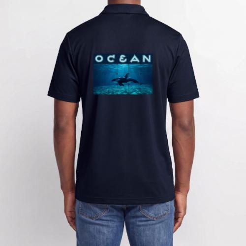 Ocean: Orca in Motion - Adidas Performance Polo
