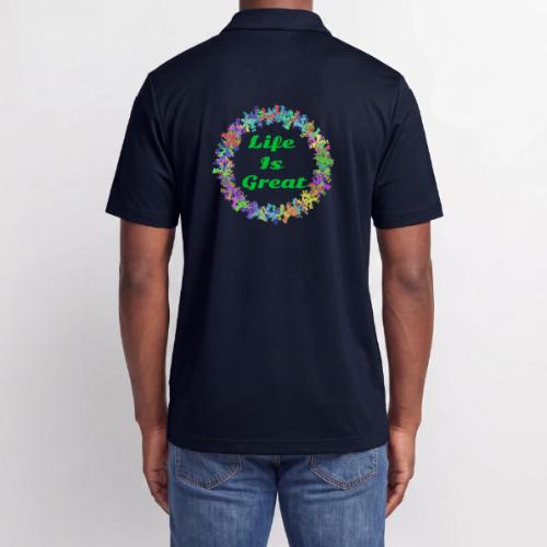 Life Is Great – Positive attitude - Adidas Performance Polo