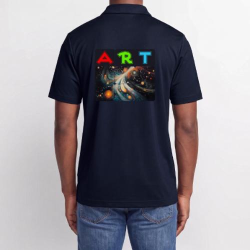 Swirls of Colorful Art - Adidas Performance Polo