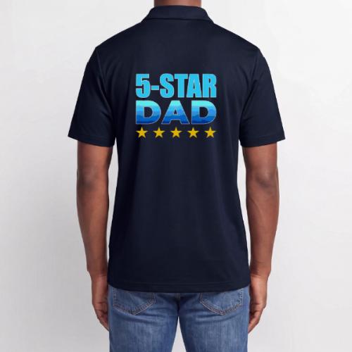 Five Stars Dad - Adidas Performance Polo