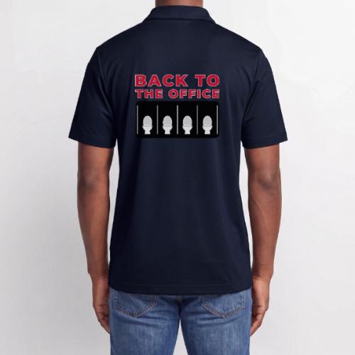 Back to the Office Satire Design - Adidas Performance Polo