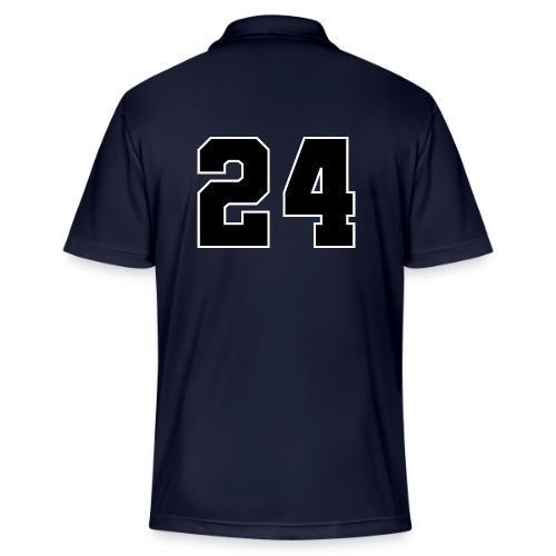 Varsity Number 24 College Font - Adidas Performance Polo