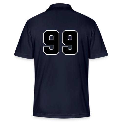 Varsity Number 99 Athletic Font - Adidas Performance Polo