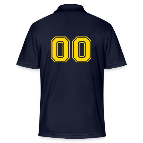 Number 00 in a classic athletic collegiate font - Adidas Performance Polo