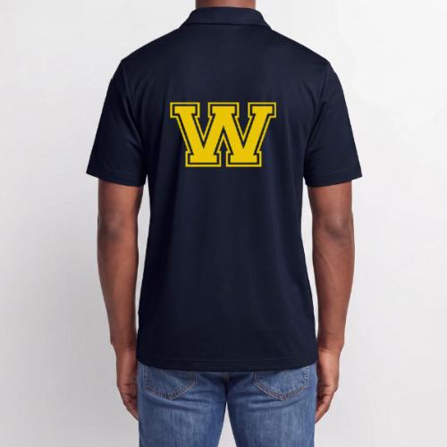 Letter W – Capital Athletic Alphabet Monogram - Adidas Performance Polo