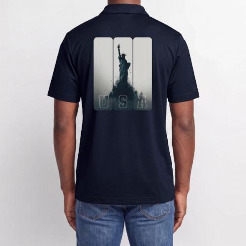 USA: Liberty Rising Over Manhattan - Adidas Performance Polo