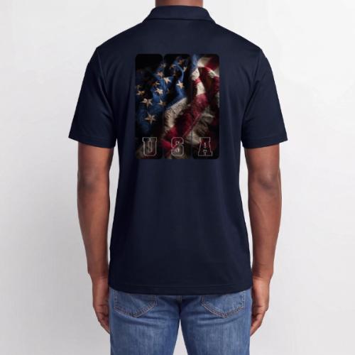 USA: Worn Stars and Stripes - Adidas Performance Polo