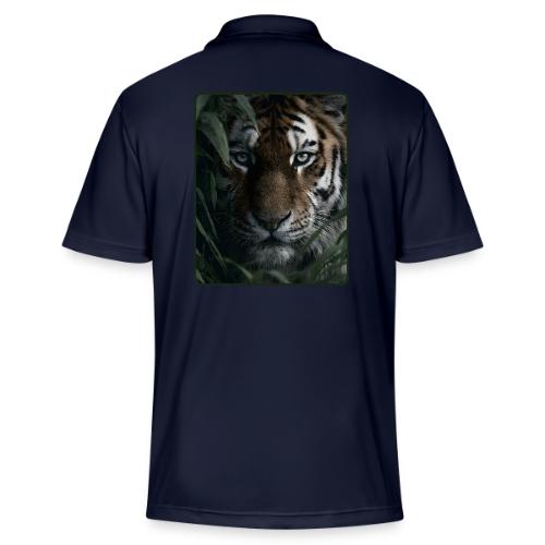 Tiger Jungle Eyes Wildlife Design - Adidas Performance Polo