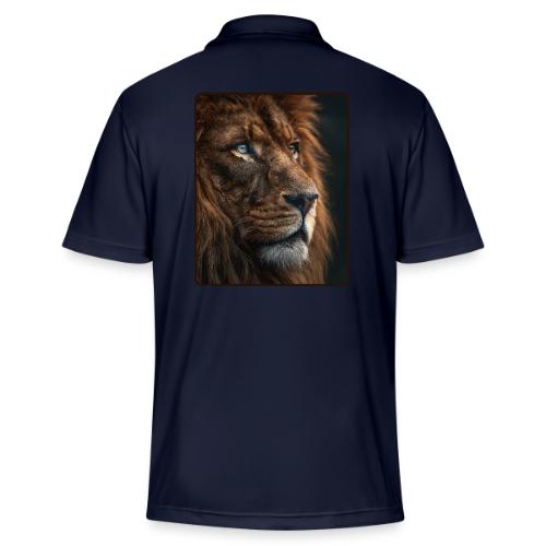 Lion Portrait Majestic Wildlife Design - Adidas Performance Polo