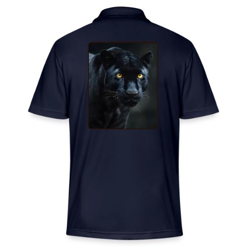 Black Panther Glowing Eyes Design - Adidas Performance Polo
