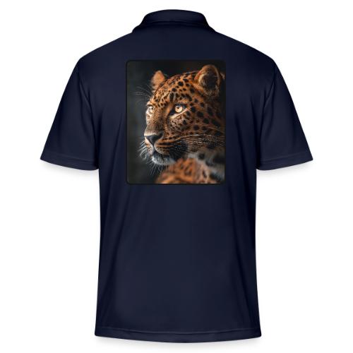 Amur Leopard Face Wildlife Design - Adidas Performance Polo