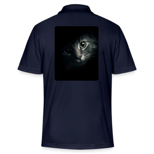 Cat Face in Shadow Close-Up Design - Adidas Performance Polo