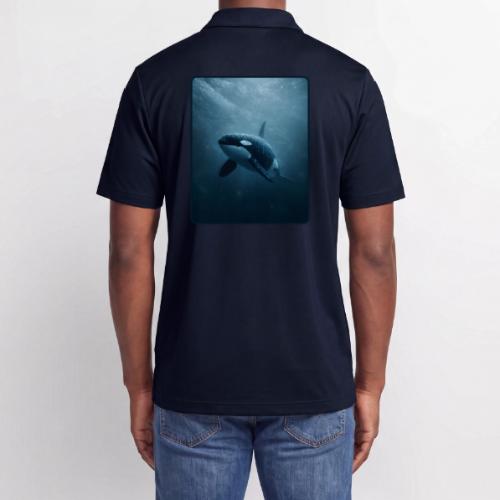 Orca Ocean Wildlife Design - Adidas Performance Polo