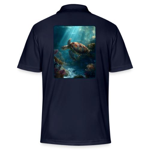 Sea Turtle Coral Reef Design - Adidas Performance Polo
