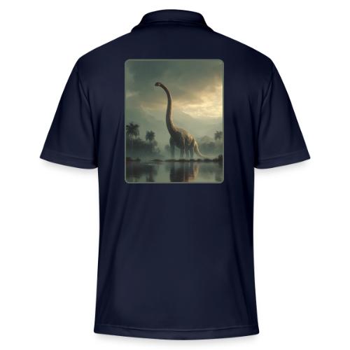Brachiosaurus Misty Lake Design - Adidas Performance Polo