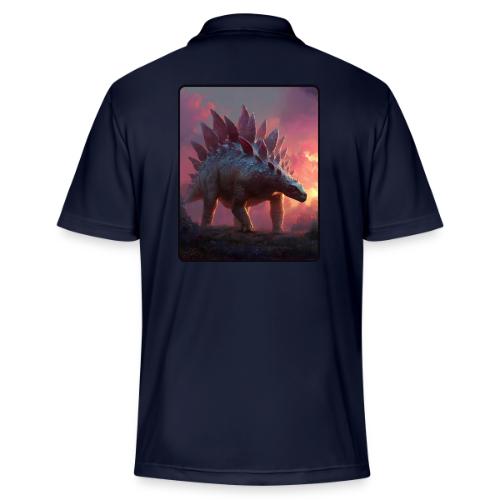 Stegosaurus Sunset Forest Design - Adidas Performance Polo