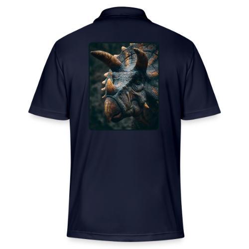 Triceratops Detailed Portrait Design - Adidas Performance Polo