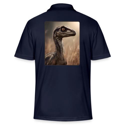 Velociraptor Feathered Portrait Design - Adidas Performance Polo