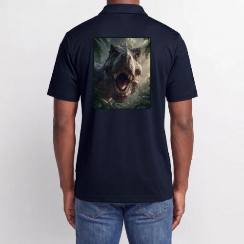 T Rex Jungle Roar Design - Adidas Performance Polo