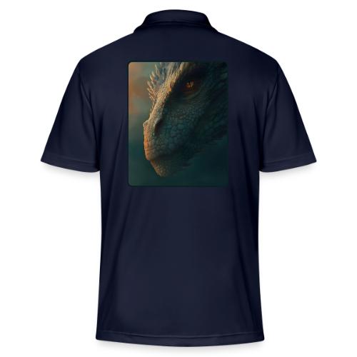 Golden Eye Dragon Close-Up Design - Adidas Performance Polo