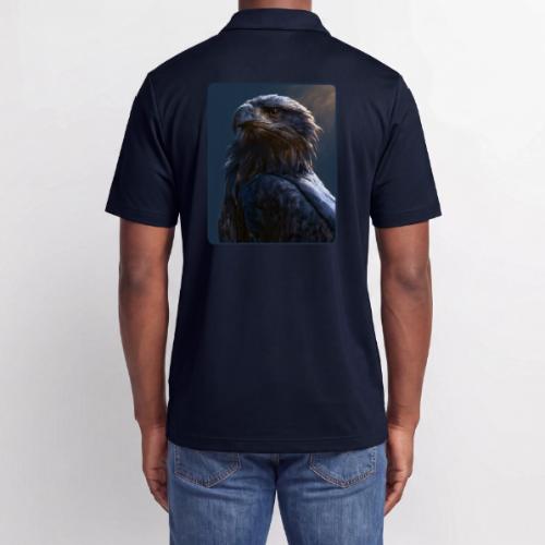 Majestic Eagle Cinematic Portrait Design - Adidas Performance Polo