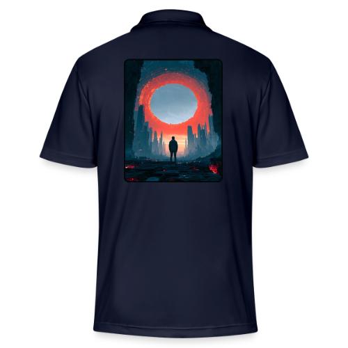 Cosmic Portal Future City Design - Adidas Performance Polo