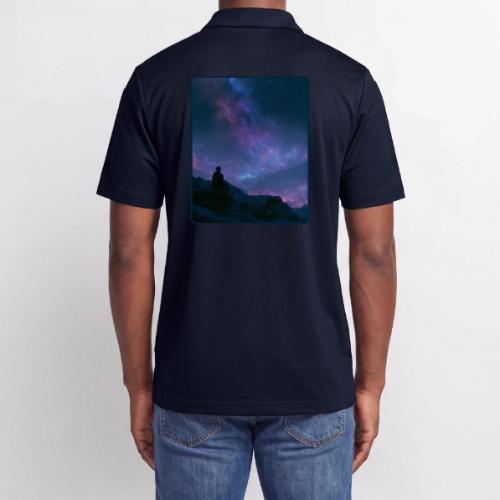 Stargazer Nebula Night Sky Art - Adidas Performance Polo